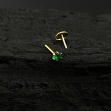Emerald Nose Pin (Gold Plated)