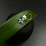 Turquoise Star Nose Pin