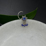 Sapphire Blue Nose Pin