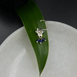 Sapphire Blue Nose Pin