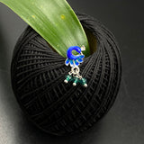 Green Peacock Nose Pin