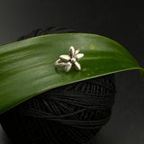 Silver Flower Nose Clip-On