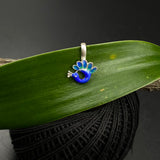 Blue Peacock Nose Clip-On