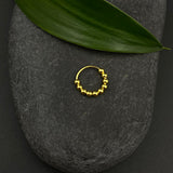 Gold Beads Nose Ring (small)