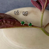 Emerald Green Ear Studs