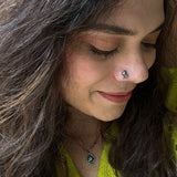 Abstract Ganesha Nose Pin