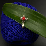 Red Ethnic Nose Clip-On