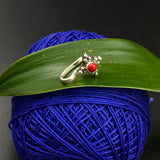 Red Ethnic Nose Clip-On