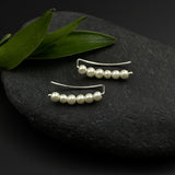 Pearl Crawler Earrings