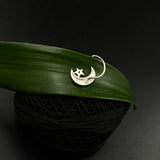 Crescent Star Nose Pin
