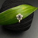 Black Flower Nose Clip-On