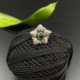 Emerald Flower Nose Clip-On