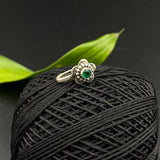 Emerald Flower Nose Clip-On