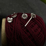 Small Zircon Ear Studs(5mm)