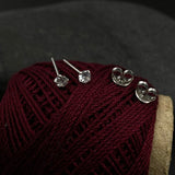 Small Zircon Ear Studs(3mm)
