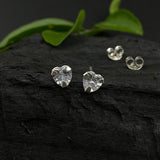 Heart Zircon Ear studs