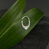 Cutwork Silver Septum Ring