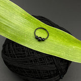 Black Beads Nose Ring