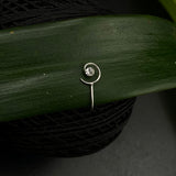 Spiral Zircon Nose Clip-on