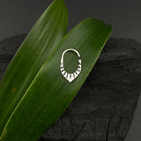 Cutwork Silver Septum Ring