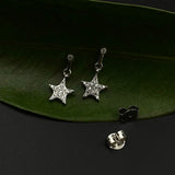 Shooting Zircon Star Helix Studs
