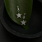 Shooting Zircon Star Helix Studs