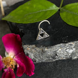 Trippy Pyramid Nose Pin