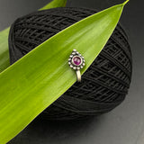 Ethnic Ruby Drop Nose Clip-On
