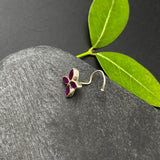 Ruby Petals Nose Pin