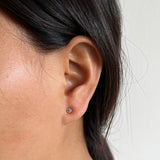 Small Rose Gold Evil Eye Ear Studs