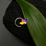 Trippy Lotus Nose Pin