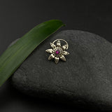 Hot Pink Flower Nose Pin