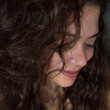 Zircon Intricate Flower Nose Pin