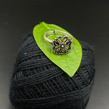 Flower Cut Work Toe Ring (single)
