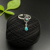 Turquoise Bead Toe Ring (Single)
