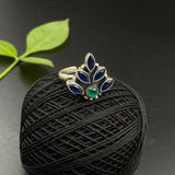 Sapphire & Emerald Toe Ring (single)