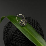 Classic Round Marcasite Nose Pin