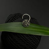 Classic Round Marcasite Nose Pin