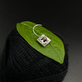 Sapphire Marcasite Nose Pin