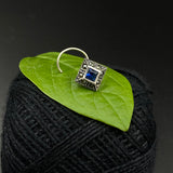 Sapphire Marcasite Nose Pin