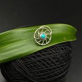Turq Pin Wheel Nose Pin