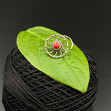 Red Pin Wheel Nose Pin