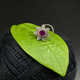 Ruby Star Nose Pin