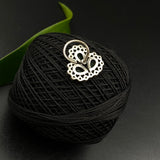 Emerald Floral Nose Pin