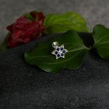 Blue Star Nose Pin