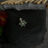 Green Star Nose Pin