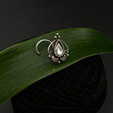 Zircon Paisley Nose Pin