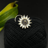 Shell Sunflower Nose Pin