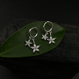 Flower Drops Helix Rings