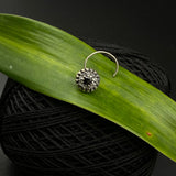 Black & Zircon Aztec Nose Pin